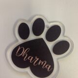 Decorazioni natalizie personalizzate in plexiglass a forma di osso/zampina - immagine 4