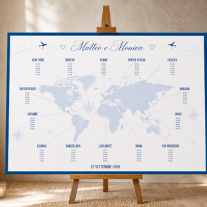 Tableau planisfero 2 Tableau matrimonio tema viaggio planisfero personalizzato su pannello in forex
