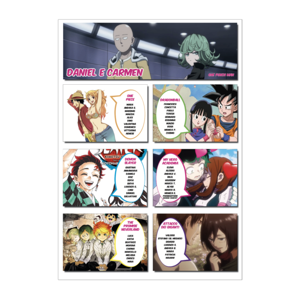 Tableau fumetti Manga