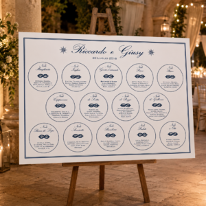 Tableau nodi marinari Tableau matrimonio tema nodi marinari personalizzato su pannello in forex
