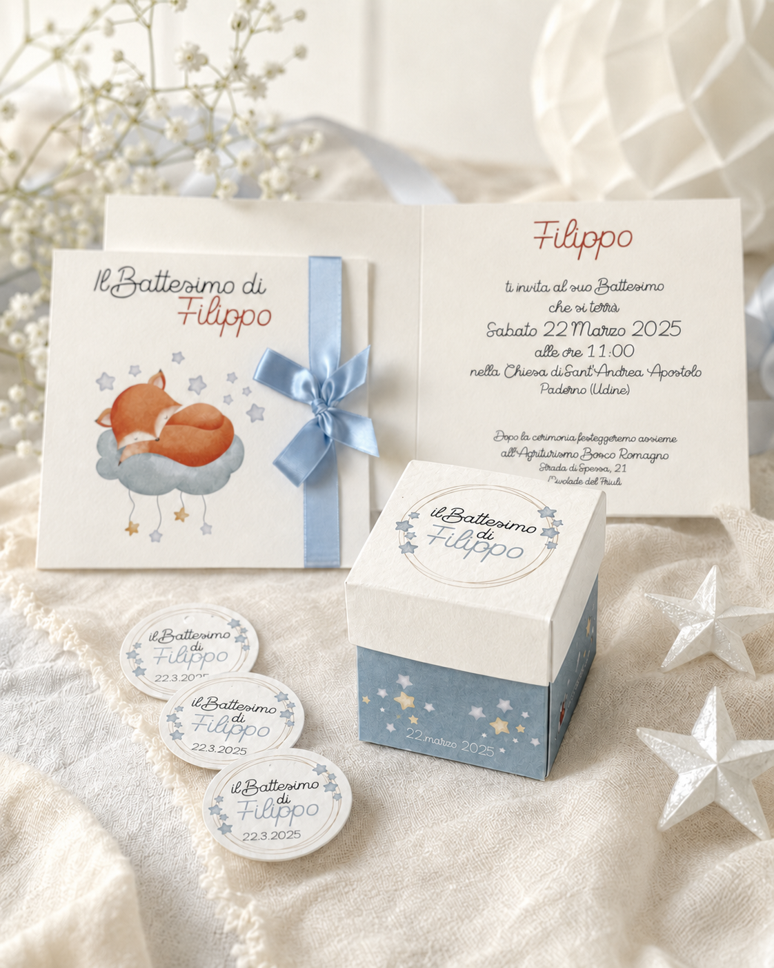 Scatolina cartoncino “stelline”