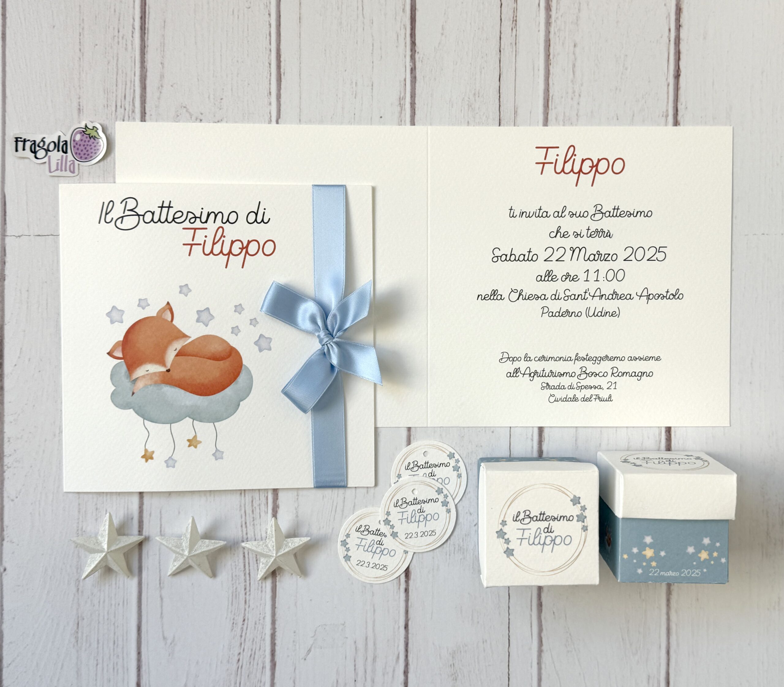 Scatolina cartoncino "stelline" - immagine 2