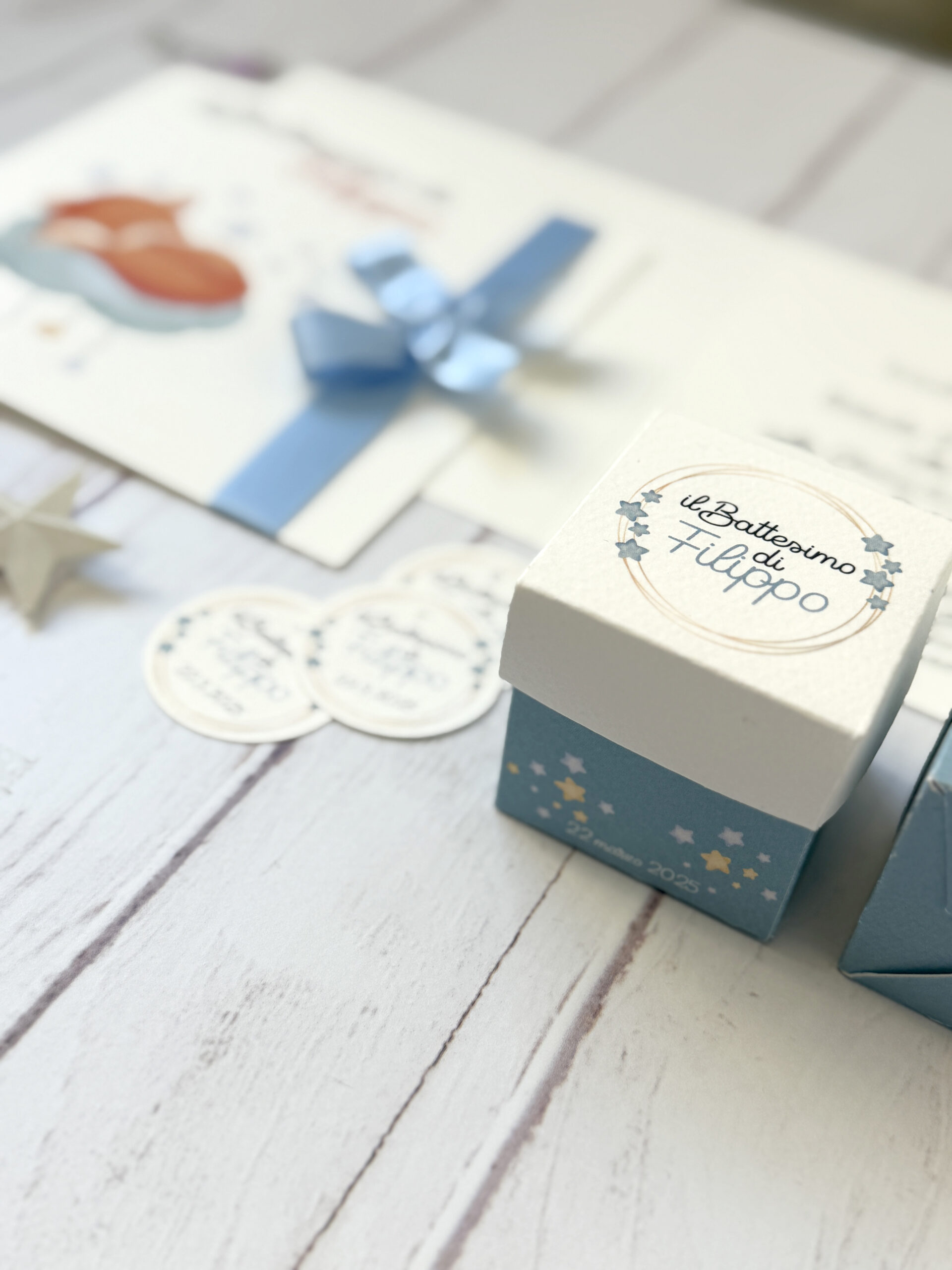 Scatolina cartoncino "stelline"